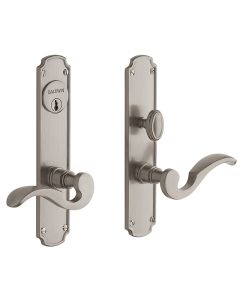 Baldwin 6942.030 Bismark Entrance Trim in Polished Brass (Highly polished brass, lacquered)