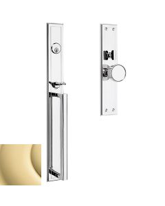 Baldwin 6946.030.RH Hollywood Hills Mortise Handleset Trim, Right Hand, in Polished Brass (Highly polished brass, lacquered)