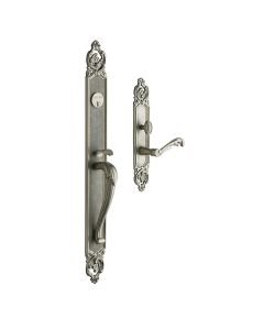 Baldwin 6948.030.RHFD Victoria Entrance Trim, Full Dummy, Right Hand, in Polished Brass (Highly polished brass, lacquered)