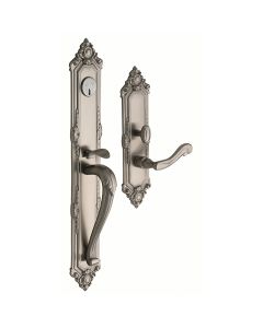 Baldwin 6950.150.RFD Kensington Entrance Trim, Full Dummy, Right Hand, in Satin Nickel Plated (Satin polished brass, oxidized, relieved & lacquered)