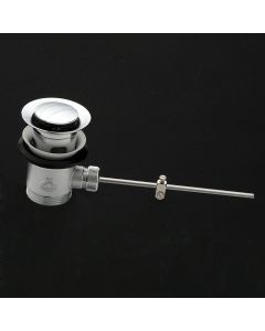 Lacava 7100-12-CR Drain Pop-up drain for European lavatories with overflow holes. DIAM: 2 1/2" in Polished Chrome