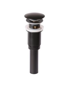 Lacava 7100-16-44 2-5/8" Drain Round Dome Cover for European Sinks with Overflow Holes in Matte Black