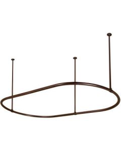Barclay 7152-72-PB Oval Shower Ring In Polished Brass
