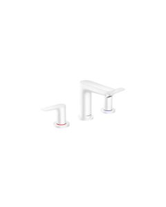 Hansgrohe 71733701 Talis E Widespread Faucet 150 with Pop-Up Drain, 1.2 GPM in Matte White