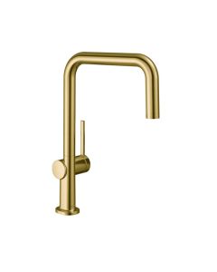 Hansgrohe 72806251 Talis N 1-Spray U-Style Kitchen Faucet 1-Handle in Brushed Gold Optic