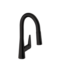 Hansgrohe 72815671 Talis S 1.75 GPM Deck Mounted Prep Kitchen Faucet with 2-Spray Pull Down in Matte Black