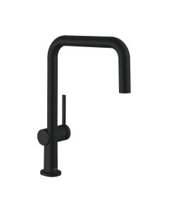 Hansgrohe 72858671 Talis N 1.5 GPM Deck Mounted Single Hole U-Style Spray Kitchen Faucet in Matte Black
