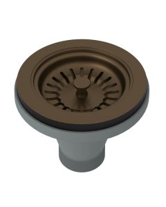 Rohl 735EB Georgian Era Manual Basket Strainer Without Remote Pop-Up in English Bronze