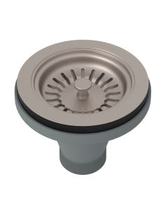 Rohl 735STN Georgian Era Manual Basket Strainer Without Remote Pop-Up in Satin Nickel