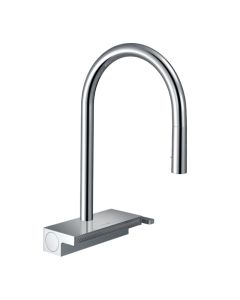 Hansgrohe 73837001 Aquno Select 1.75 GPM HighArc Kitchen Faucet, 3-Spray Pull-Down in Polished Chrome