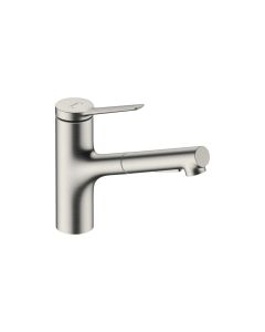 Hansgrohe 74800801 Zesis Pull-Out Kitchen Faucet 2-Spray 1.75 GPM in Brushed Nickel