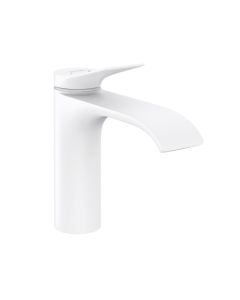 Hansgrohe 75020701 Vivenis Single-hole Faucet 110 with Pop-Up Drain, 1.2 GPM in Matte White