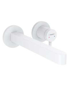 Hansgrohe 76050701 Finoris Wall-Mounted Single-Handle Faucet Trim, 1.2 GPM in Matte White (Rough Sold Separately)