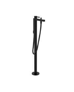 Hansgrohe 76445671 Finoris 36.25" H Freestanding Tub Filler Trim with 1.75 GPM Handshower in Matte Black (Rough Sold Separately)