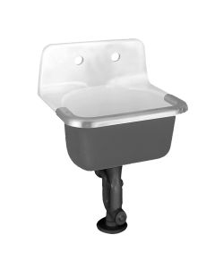 American Standard 7692008.020 Lakewell Iron Utility Sink in White
