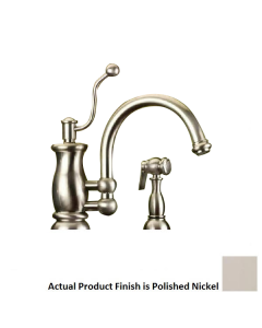 Mico 7705-PN Seashore Traditional Kitchen Faucet with Side Spray in Polished Nickel 