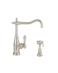 Mico 7753-PN Simone Traditional Kitchen Faucet with Side Spray in Polished Nickel