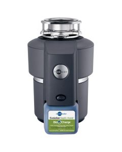 Insinkerator 79403-ISE Evolution Septic Assist Garbage Disposal, 3/4 HP in Black Enamel/Gray