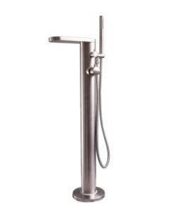 Barclay 7956-SP McWay Freestanding Thermostatic Tub Filler & Mounted Application, Polished Stainless 