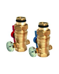 Legend 800-855T 1 inch Manifold Isolation Valve With Thermometer - Pair