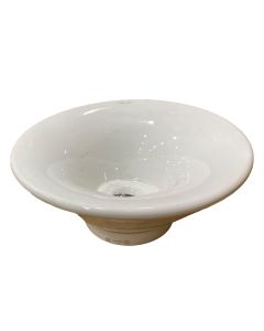 Scarabeo 8000W0 16" L X 16" W X 6-1/2" H Ceramic Above Counter Lavatory Sink with Overflow in White