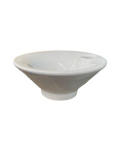 Scarabeo 8000-W1 Calla 16" Diameter Ceramic Lavatory Sink in White