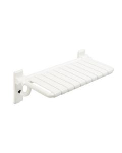 Hewi 801.51US450 99 Rectangular 27-5/16" L X 15-1/16" W X 10-3/16"H Shower Compartment Seat with Lift-up Feature in Pure White