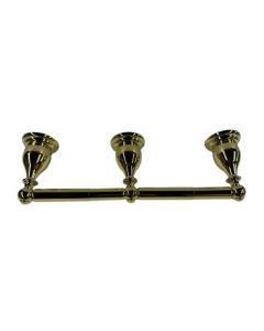 American Standard 8040.232.099 Prairie Field™ 14-7/8" Wall Mounted Triple Post Double Toilet Paper Holder in Polished Brass
