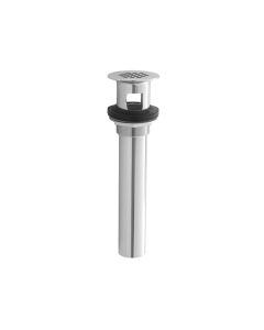 Jaclo 808-ACU 17 Ga Grid Drain with Over Flow, 1-1/4" x 8", Antique Copper