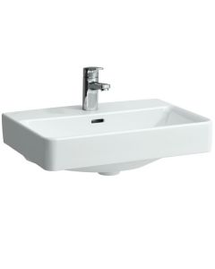 Laufen 8189580001091 Pro S 21.6" L x 14.9" W x 3.74" H Washbasin Compact without Tap Hole in White