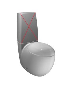 Laufen 8.2297.6.200.250.1 Toilet Bowl Only in White (Tank and Seat Sold Separately)