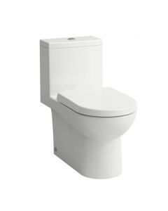 Laufen 8235600002511 Arion 29" L X 14-3/8" W X 27-3/4" H Dual Flush Floor Mount Elongated One Piece Toilet Water Closet in White
