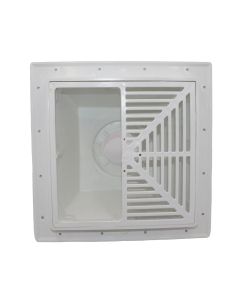 Sioux Chief 861-3P2 861 Series 3" SquareMax Sch. 40 Hub PVC Floor Sink Drain with Open-Half Strainer