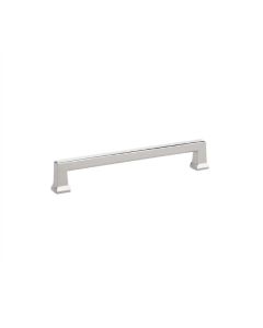 Emtek 86426US14 Art Deco 6-3/8" Length Alexander Handle Cabinet Pull in Polished Nickel