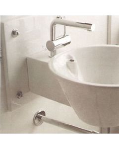 Galassia 8853 Plate for Washbasin with Fixing kit Included in White