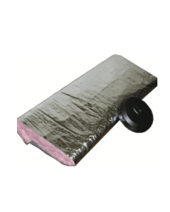 Atco Rubber 11000816 16" x 5' Duct Sleeve with R-8.0 Fiberglass Insulation and Silver Polyester Jacket