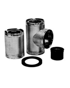 AmeriVent 8HS-TA HS-TA Series 18" Chimney Tee Assembly With Cap
