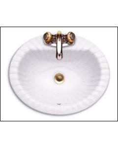 Porcher 1001100001 Acacia Countertop Lavatory Sink