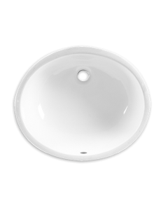 American Standard 0497221.020 0497.221.020 Ovalyn 19-Inch Basin Undercounter Sink with Front Overflow, White