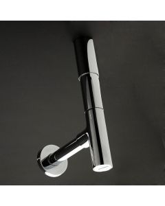 Lacava 9100-CR Trap Design bottle trap works only with European drains 7100-12, 7100-13, 7100-16, and 7100-19. MAX H: 13 1/4" in Polished Chrome