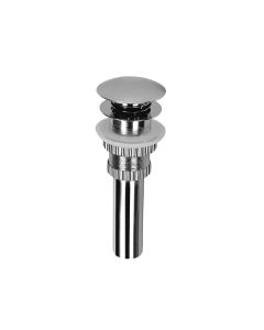 Madeli 91009-PC Push Button Drain with Overflow in Polished Chrome