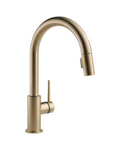 Delta 9159-CZLS-DST Trinsic Single Handle Pull-Down Kitchen Limited Swivel in Champagne Bronze