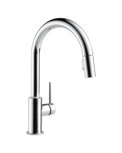 Delta 9159-DST Trinsic® 1.8 GPM Deck Mounted Single Handle Pull Down Kitchen Faucet with Magnetic Docking Spray Head in Chrome