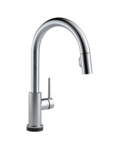 Delta 9159T-AR-DST Trinsic Single Handle Pull-Down Kitchen Faucet With Touch2O Technology In Arctic Stainless