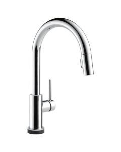 Delta 9159T-DST Trinsic Single Handle Pull-Down Kitchen Faucet With Touch2O Technology In Chrome