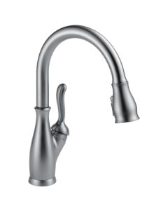 Delta 9178-AR-DST Leland Single Handle Pull-Down Kitchen Faucet With Shieldspray Technology In Arctic Stainless