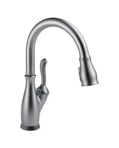 Delta 9178T-AR-DST Leland Single Handle Pull-Down Kitchen Faucet With Touch2O And Shieldspray Technologies In Arctic Stainless