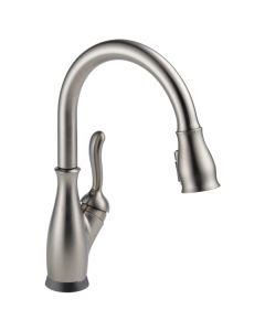 Delta 9178T-SP-DST Leland Single Handle Pull-Down Kitchen Faucet With Touch2O And Shieldspray Technologies In Spotshield Stainless