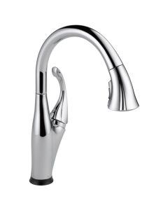 Delta 9192T-DST Addison Single Handle Pull-Down Kitchen Faucet With Touch2O And Shieldspray Technologies In Chrome