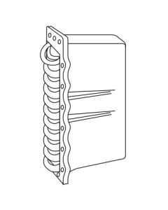 921-12, 12 Gallon Tankless Coil - Crane NAT.-U.S. 2-9-16-16C-20 / 25-28-32 Series, Steam / Water